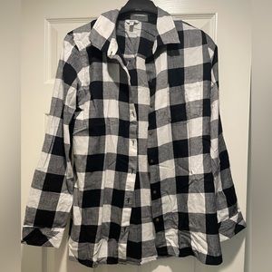 Black and white flannel